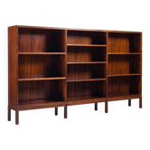 Large Scandinavian bookcase in rosewood Denmark 1960