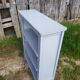 Pair Old Furniture Library 3 Vintage Grey Wood Shelves