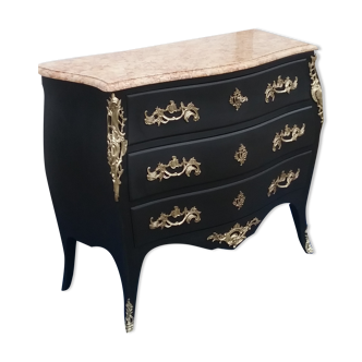 Commode style L XV black
