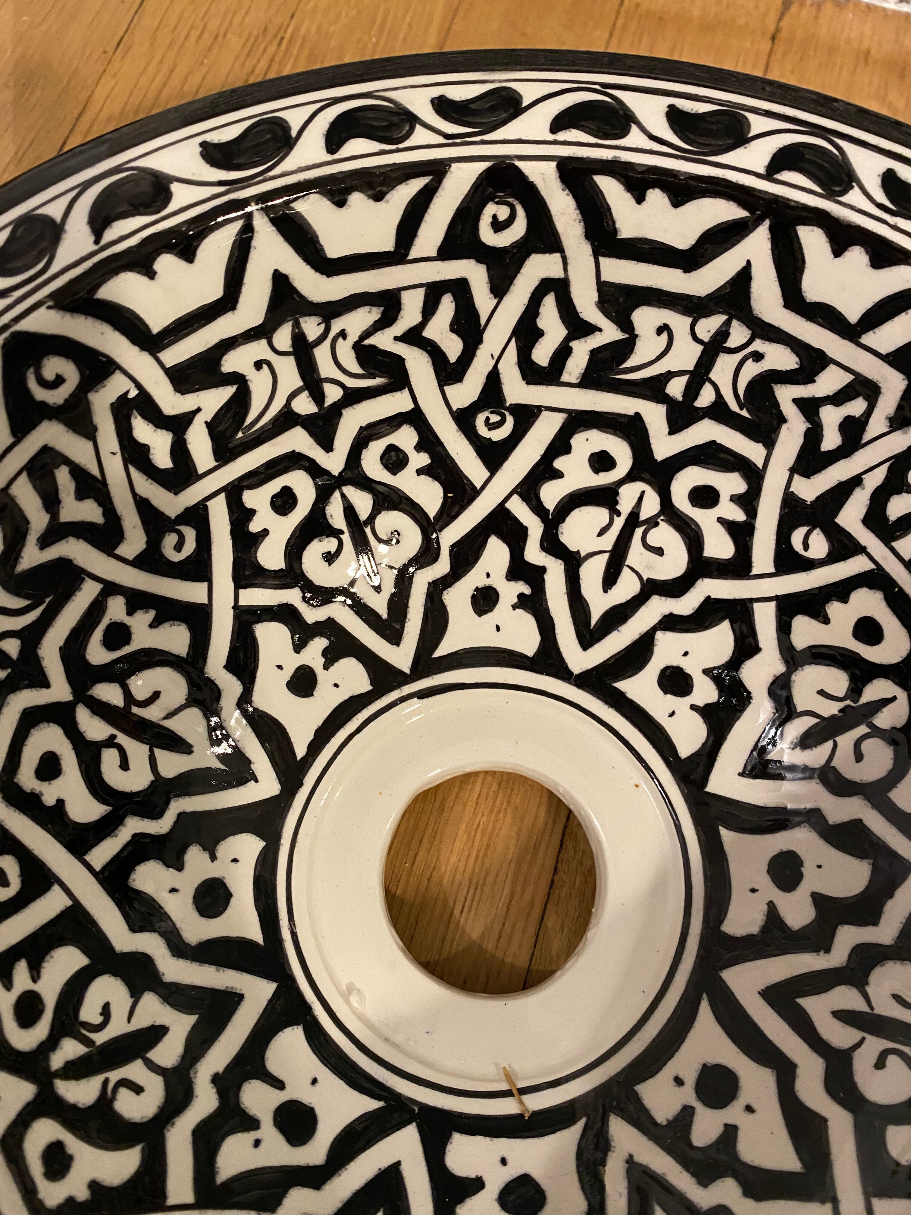 Moroccan ceramic basins