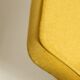 Scandinavian fauteuil jaune rétro  1970 milieu de siècle modern design chaise de salon