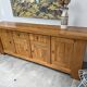 Brutalist 70's sideboard in solid elm