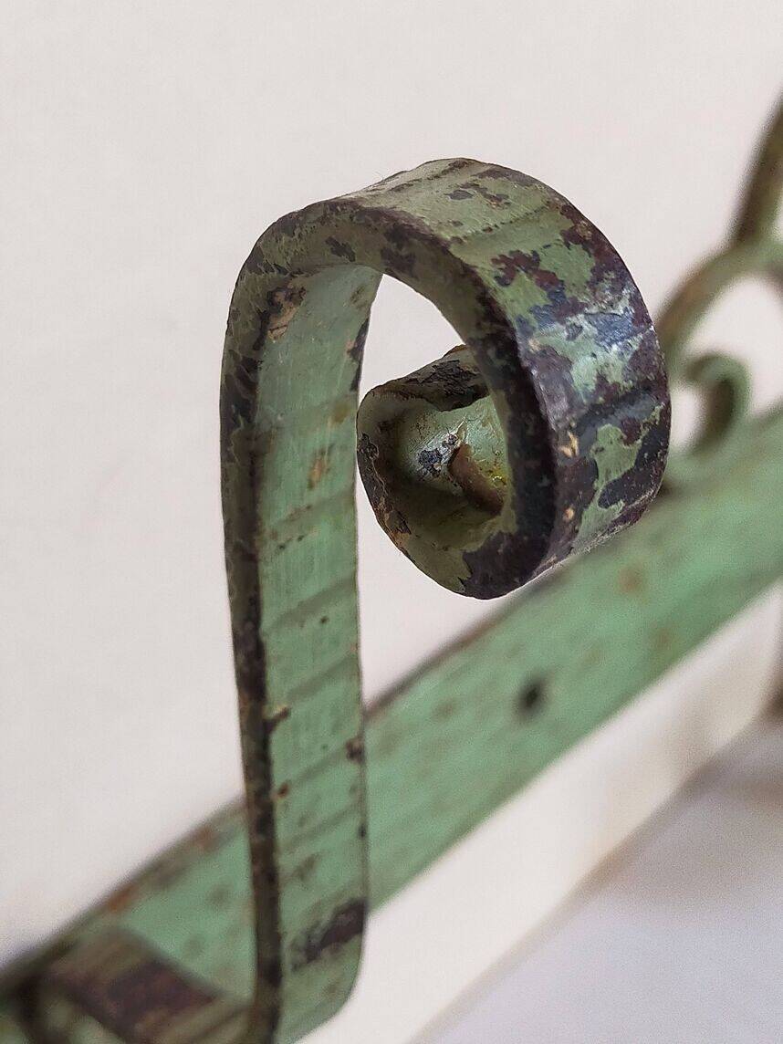 Wrought iron coat rack