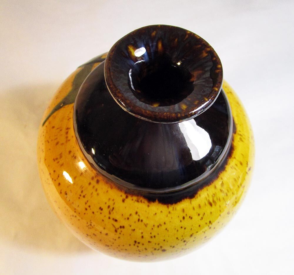 Speckled ceramic vase
