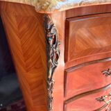 Chest of drawers with 5 drawers in louis xv style stamped skalski