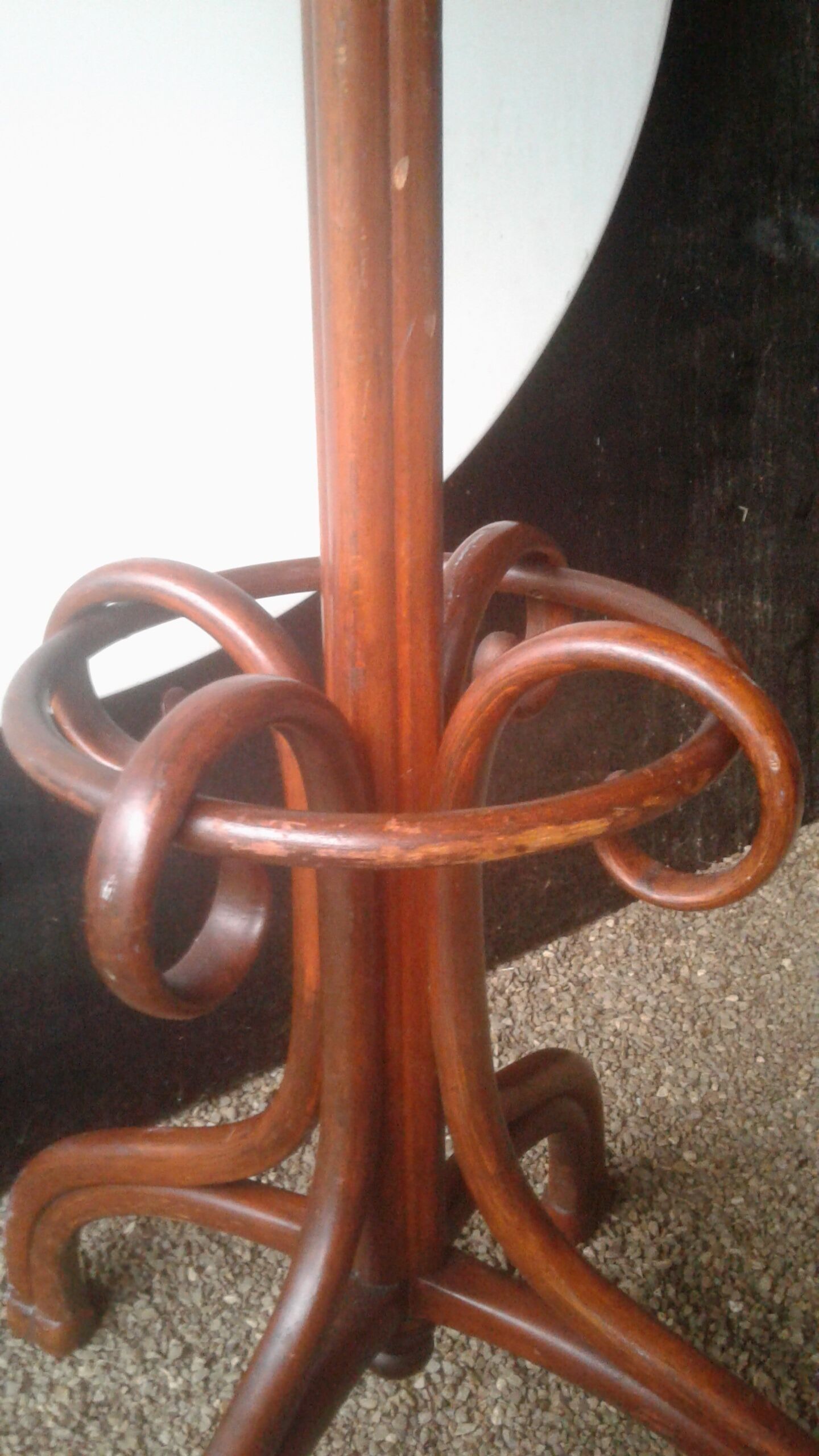 Thonet parrot coat holder, signed