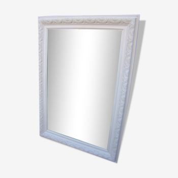 Large old bevelled mirror - 119 x 85cm