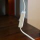 Teepee lamp conical in white glass. SCE France. 1980s