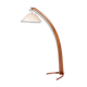 French wooden arched floor lamp from the 1940s