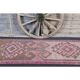 Vintage Turkish Oushak Handmade Wool Cotton Pink Runner Rug 294x283