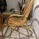 Vintage Rattan and Bamboo Armchair – Franco Albini Style – 1960s
