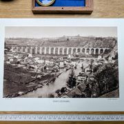 Saint-Léonard-de-Noblat, Haute-Vienne, printed photo plate from 1942.