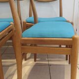 4 chairs W2 by Hans Wegner