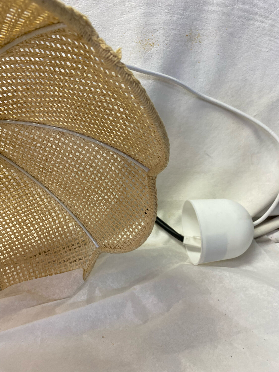 Vintage rattan pendant lamp