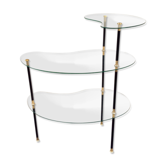 Glass and metal shelves, 50s