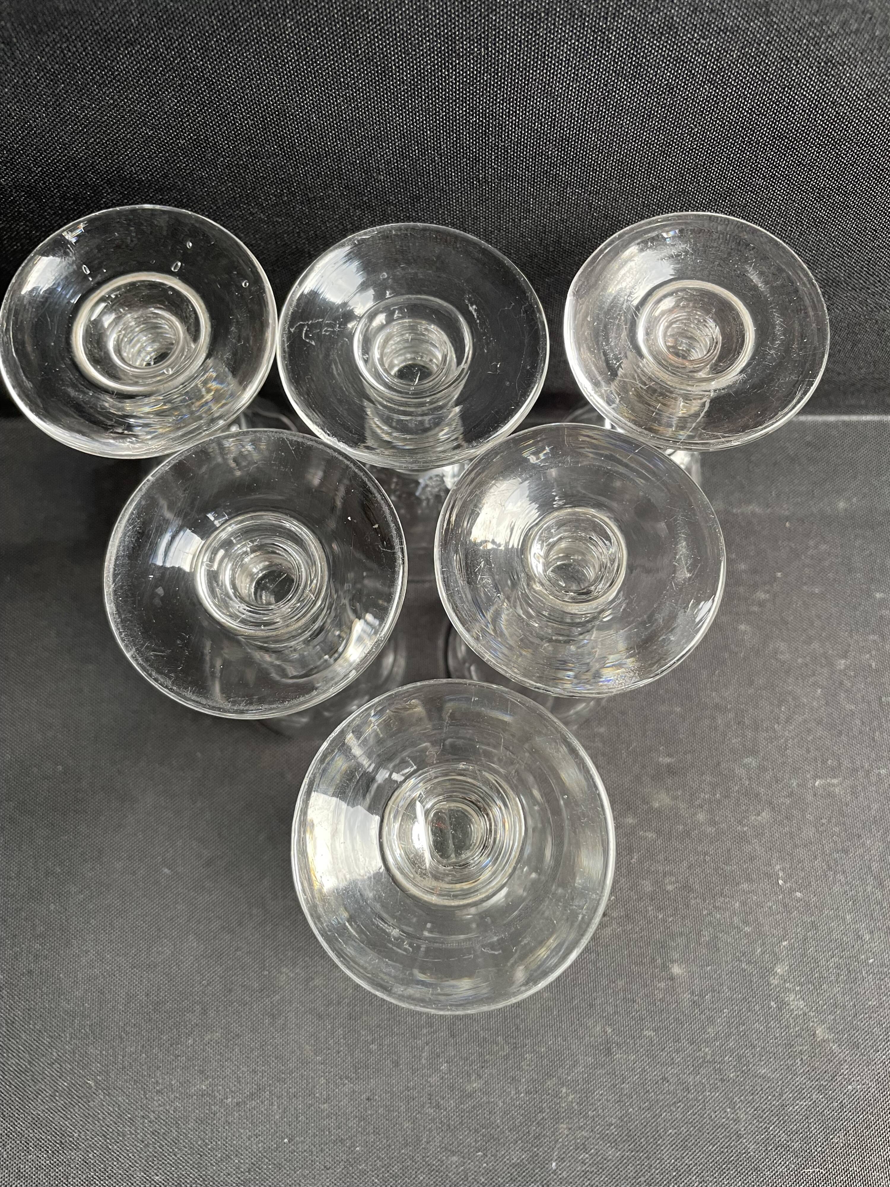 6 Baccarat Clermont liqueur glasses