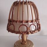 Pair of bamboo lamps