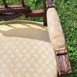 Pair of Louis XVI style armchairs.