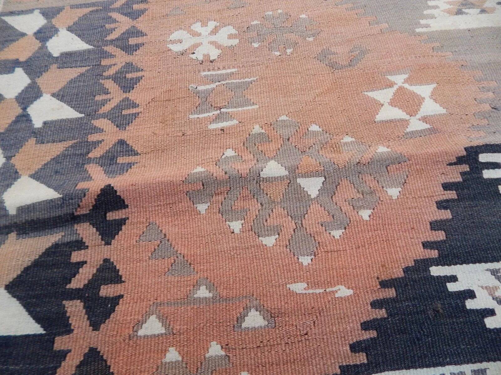 Vintage Turkish hallway rug 86x357 cm