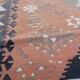 Vintage Turkish hallway rug 86x357 cm