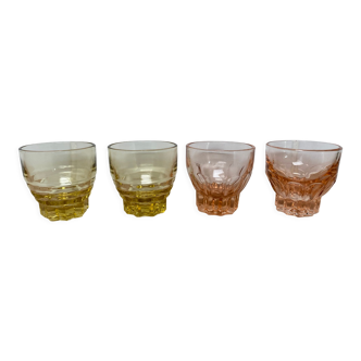 Set of 4 luminarc liquor glasses