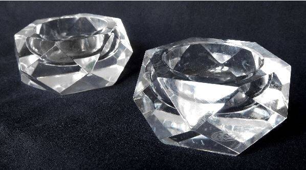 BACCARAT - Paire de Salerons en Cristal