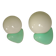 Pair of spherical wall lights - 1970s design