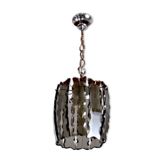 Black Veca chandelier in Murano glass Italy 1970