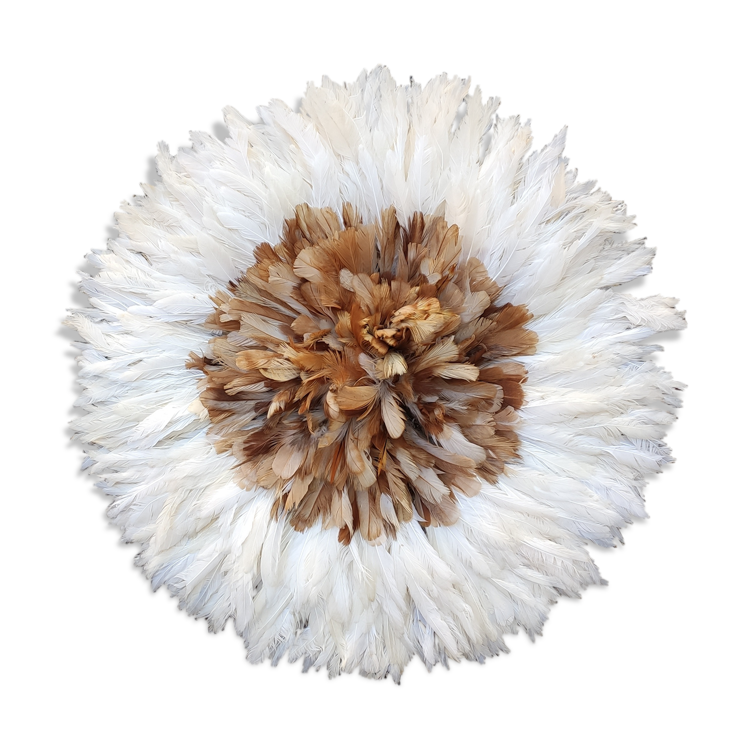 Juju hat natural beige and white