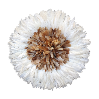 Juju hat natural beige and white