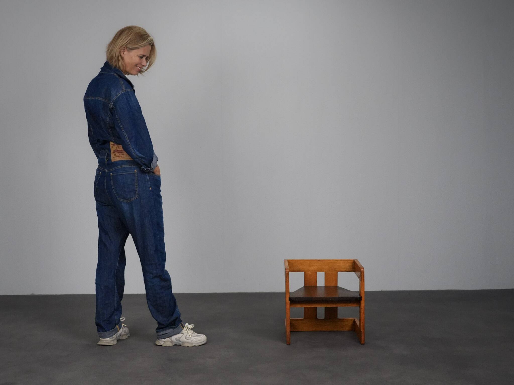 Chaise d'enfant Art Déco rare par Pander, Pays-Bas, années 1930