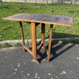 Antique folding oak table