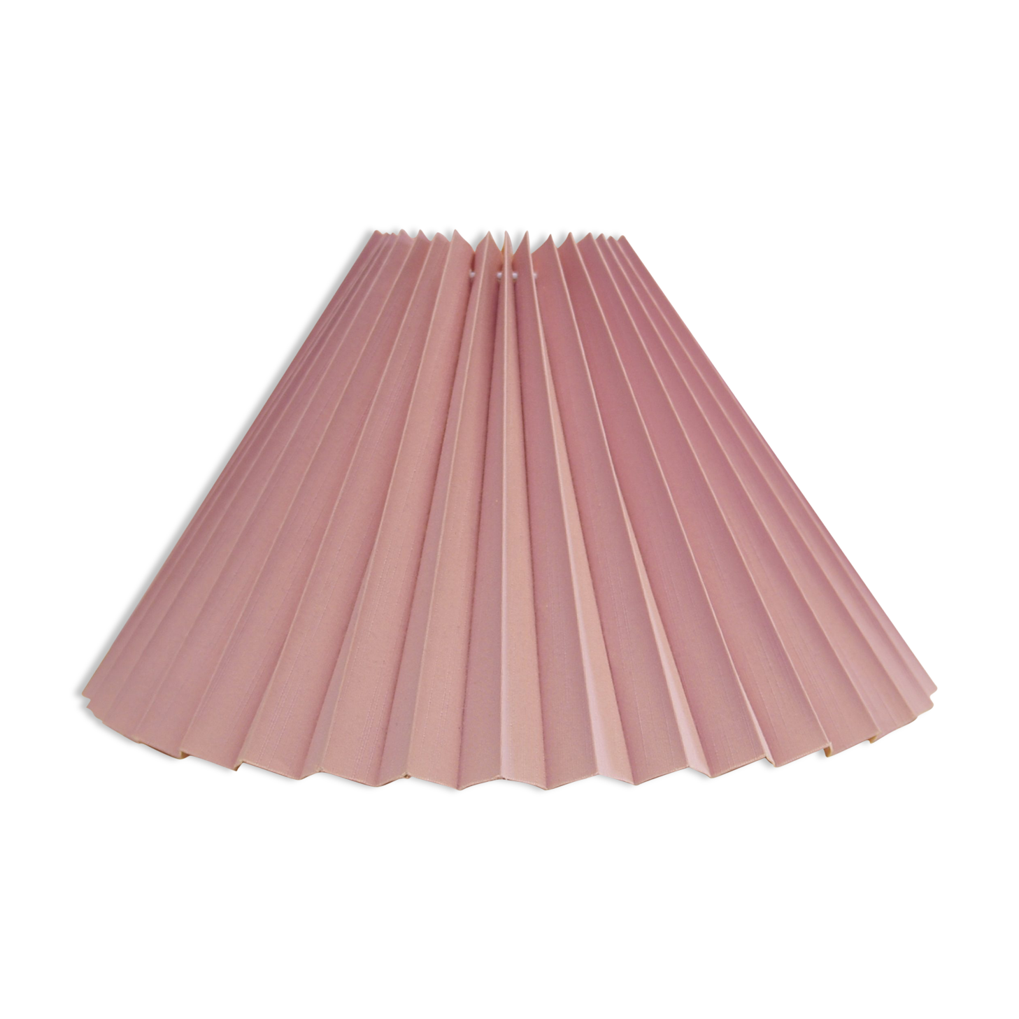 Vintage light pink pleated lampshade from Denmark