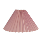 Vintage light pink pleated lampshade from Denmark