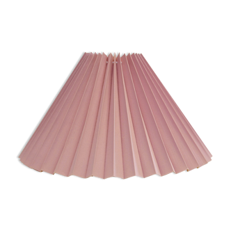 Vintage light pink pleated lampshade from Denmark