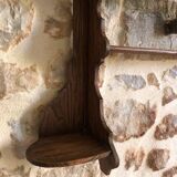 Wooden wall-mounted spice rack