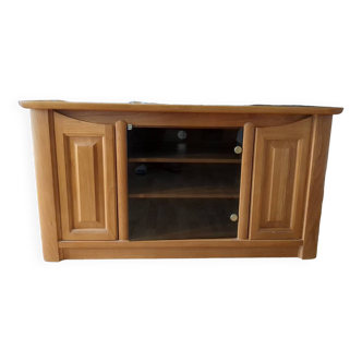 Solid elm TV cabinet