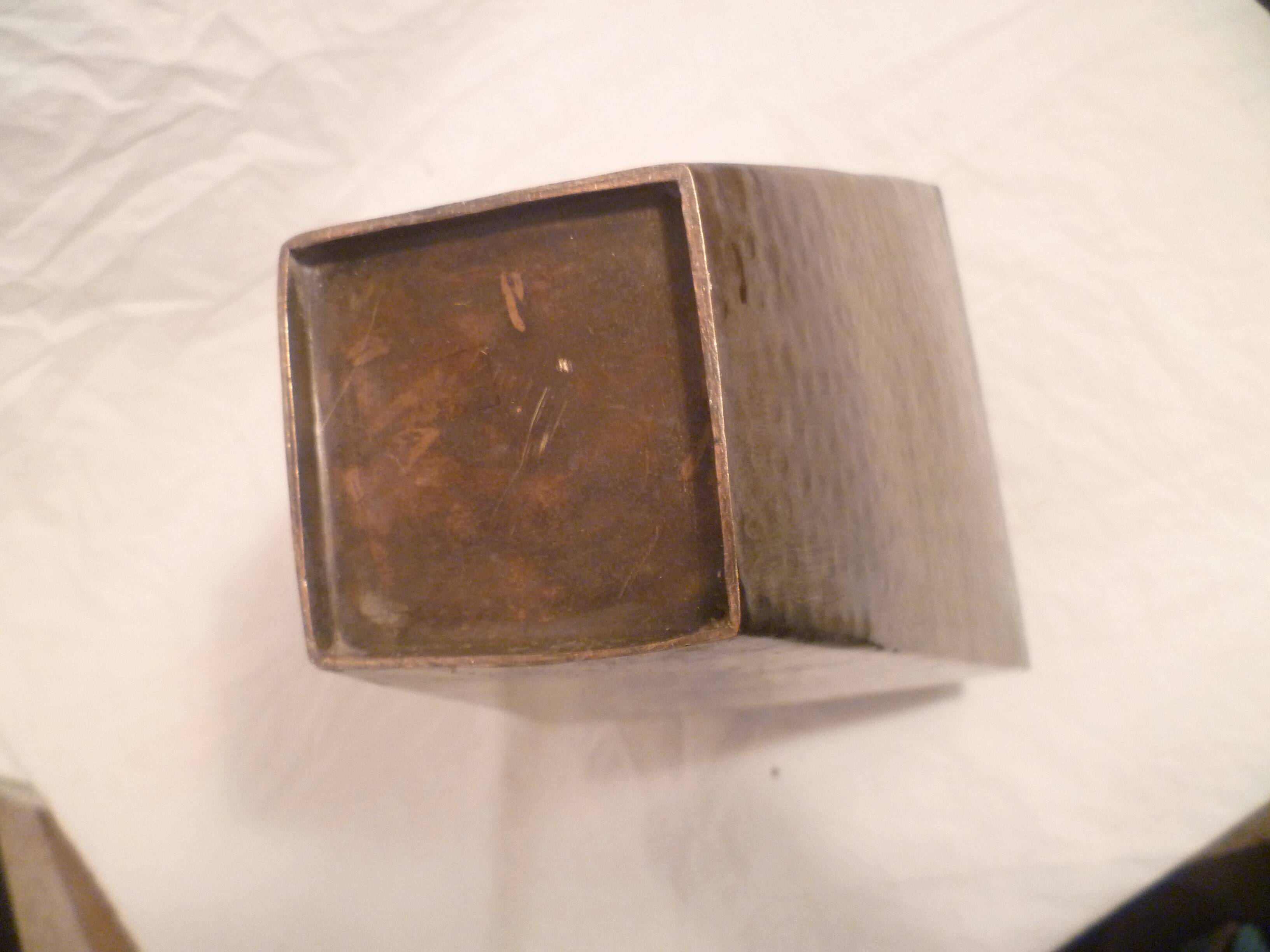 Collector hammered copper vase design