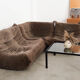 Square glass coffee table, Italian design, 1970s, made in Italy