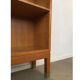 Oak bookcase with brass clogs, 60's