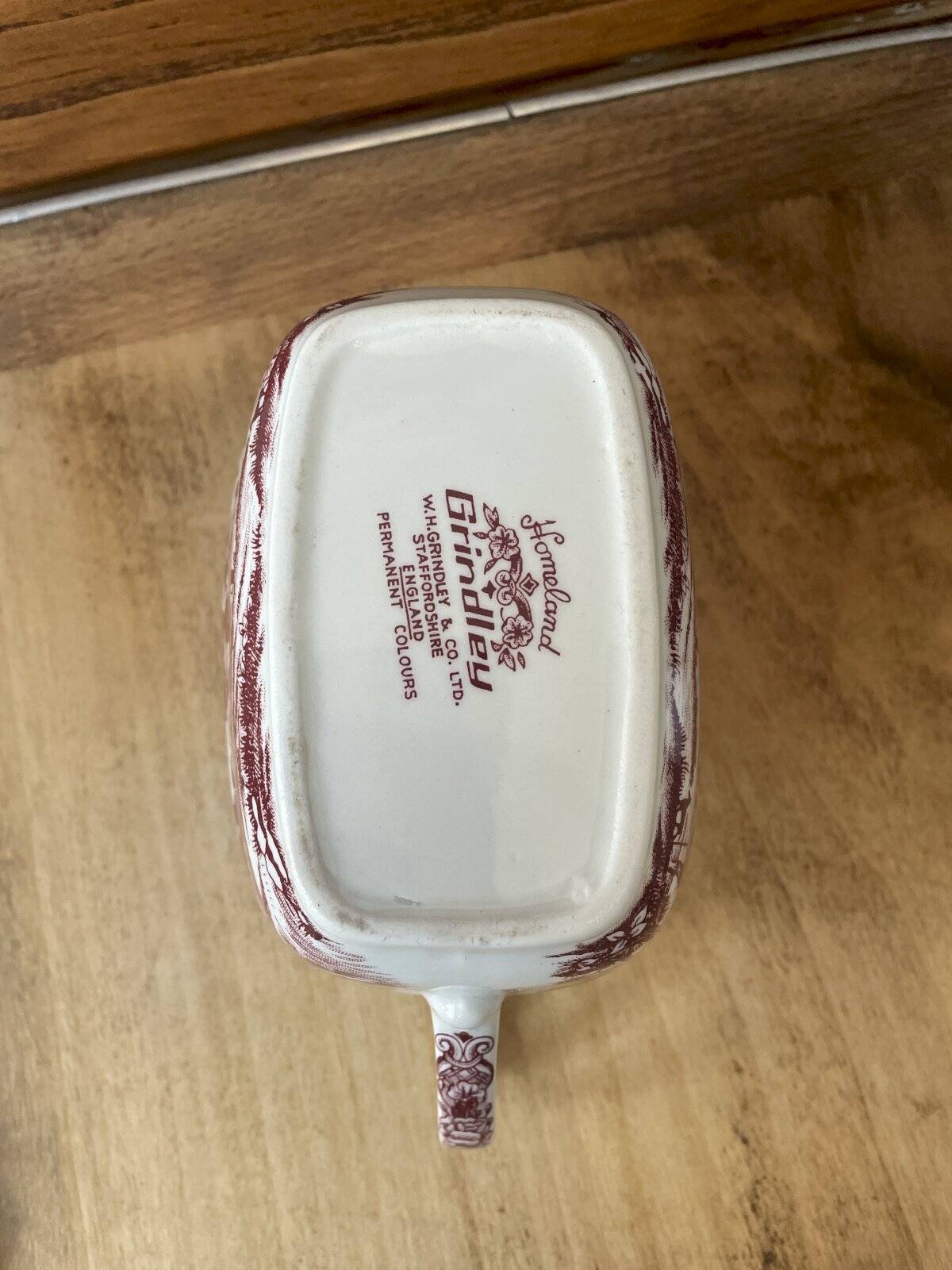 Grindley Homeland English earthenware milk jug