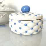 Set of three earthenware boxes