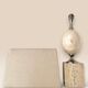 Travertine lamp by Philippe Barbier