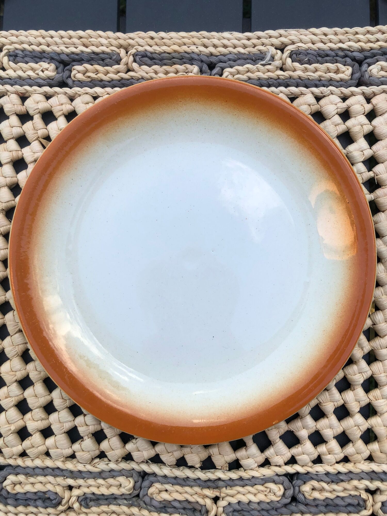 Set of 6 vintage desert plates Moulin des loups Orchies