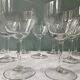 Série de 9 verres à pied gravés, vers 1950
