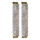 Pair of Gold Wall Sconces With Blue Graniglia Murano Glass