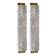 Pair of Gold Wall Sconces With Blue Graniglia Murano Glass