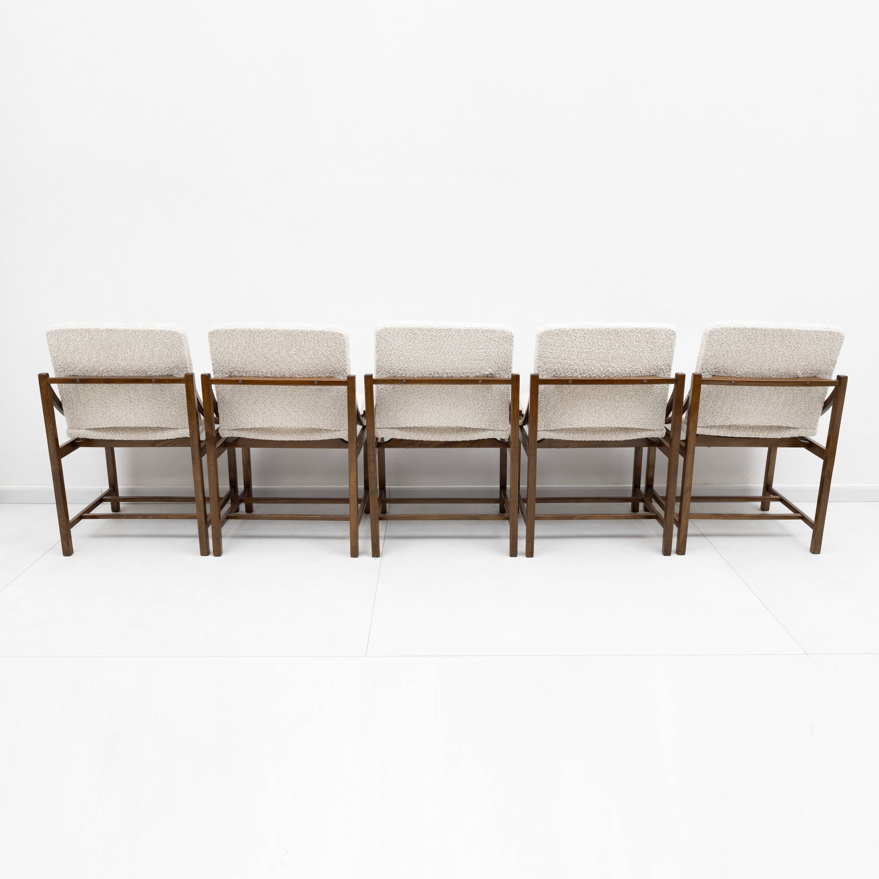 Set of Five Vittorio Rossi Dining Chairs for Lorenzon Italia , 1960s