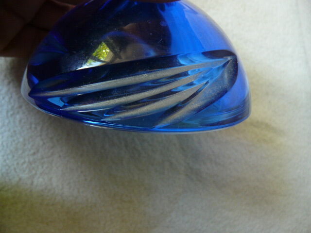 blue glass jewelry box