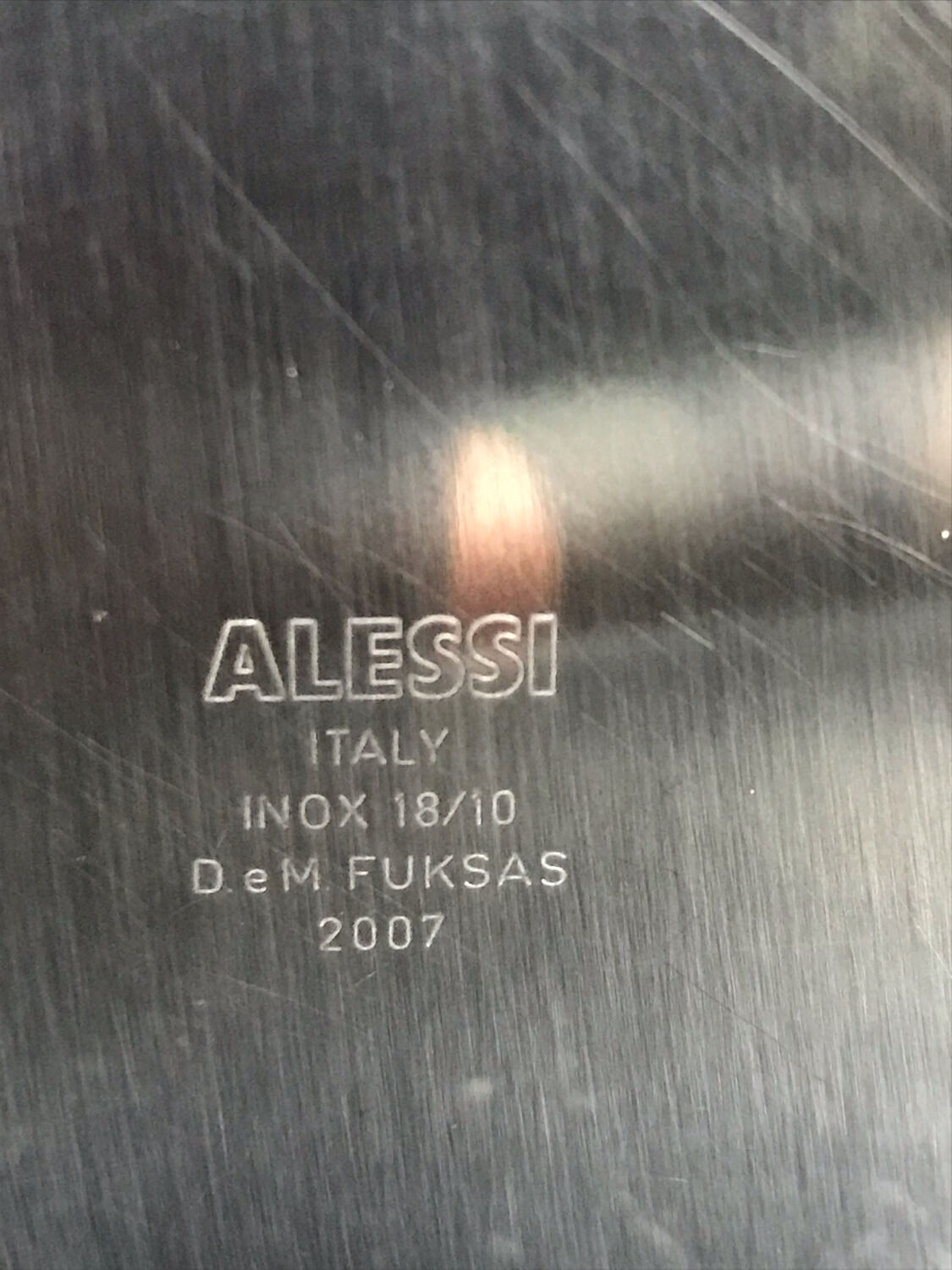 Sucrier Alessi en acier design D&M Fuksas